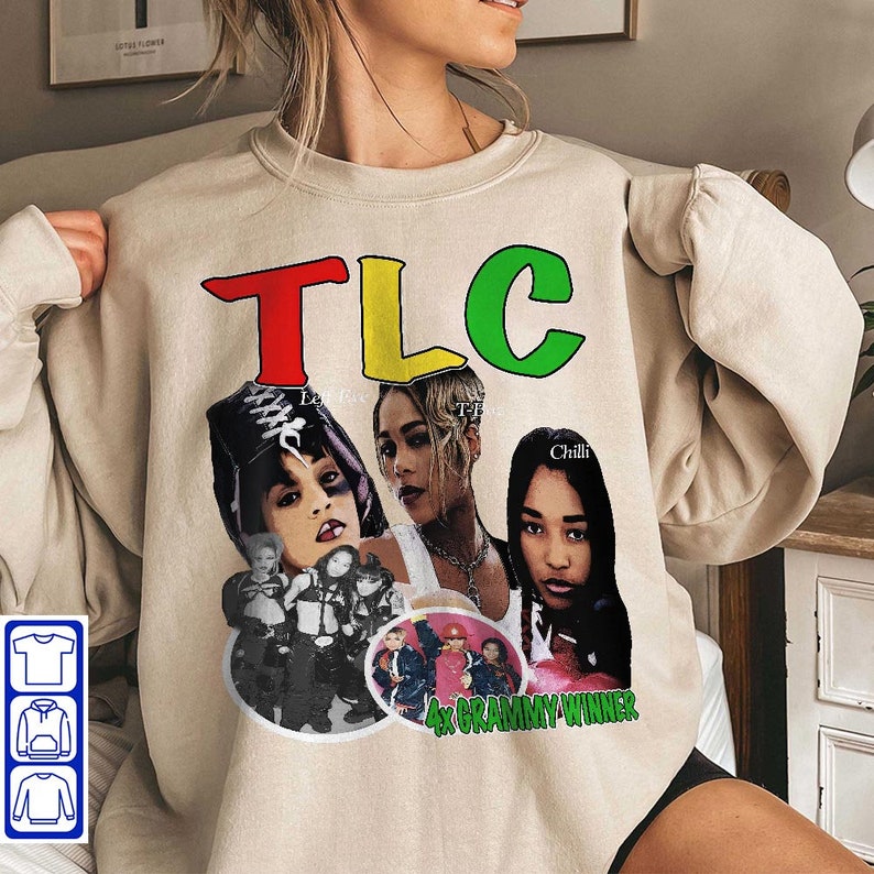 Tlc Shirt 90S Vintage Style Unisex Classic Tee Gift, For Her, For Him, Sweatshirt, Music