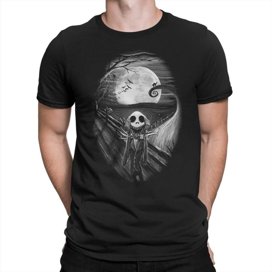 Jack Skellington Nightmare Before Christmas Scream Painting T-Shirt