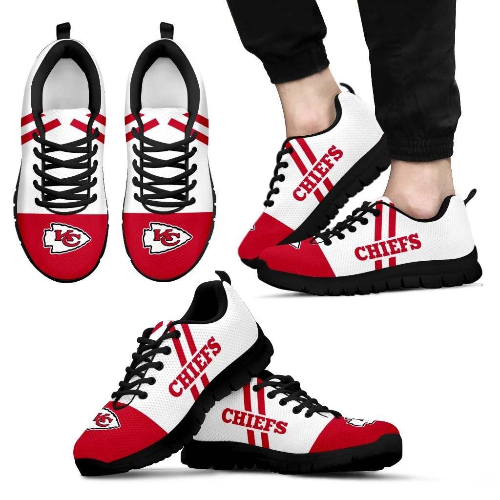 Kansas City Chiefs Unisex Breathable Sneakers Football Custom Shoes