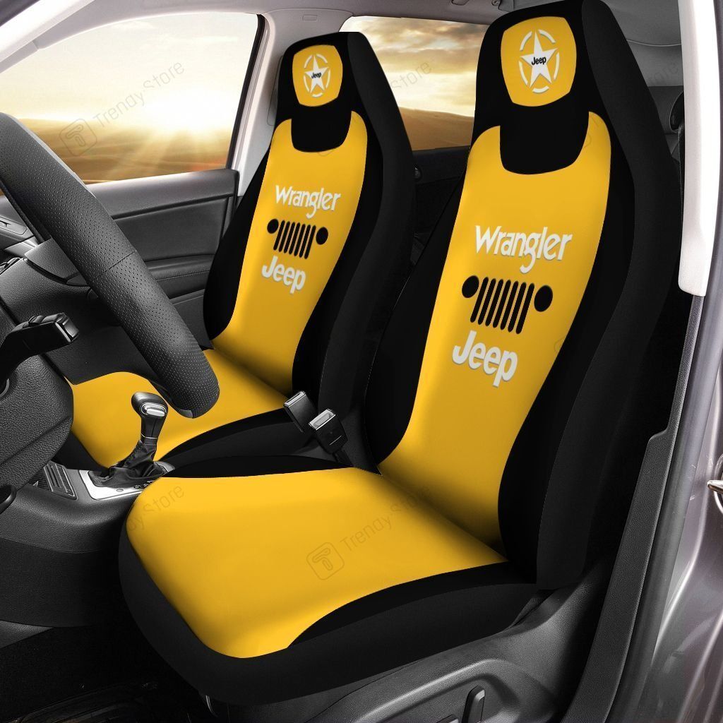 JEEP WRANGLER CAR SEAT COVER (SET OF 2) VER1 (YELLOW)