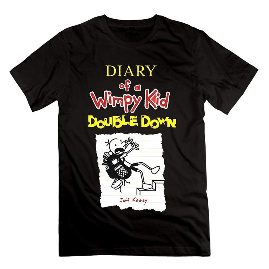 Custom Personality Men’s T-shirt Diary Of A Wimpy Kid Double Down Vintage Shirts Short Sleeve Fashion Punk T-shirt