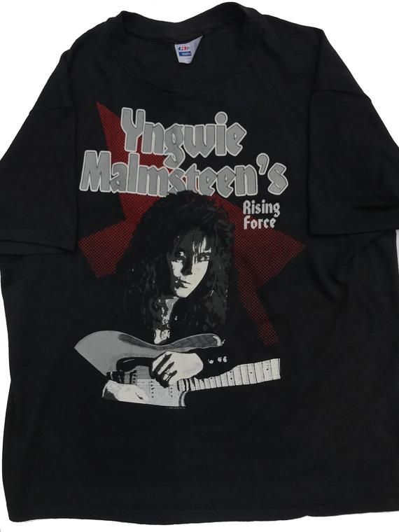 Yngwie Malmsteen S Rising Force 1988 Vintage Odyssey Tour Shirtsteve Vai Ozzy Shirt