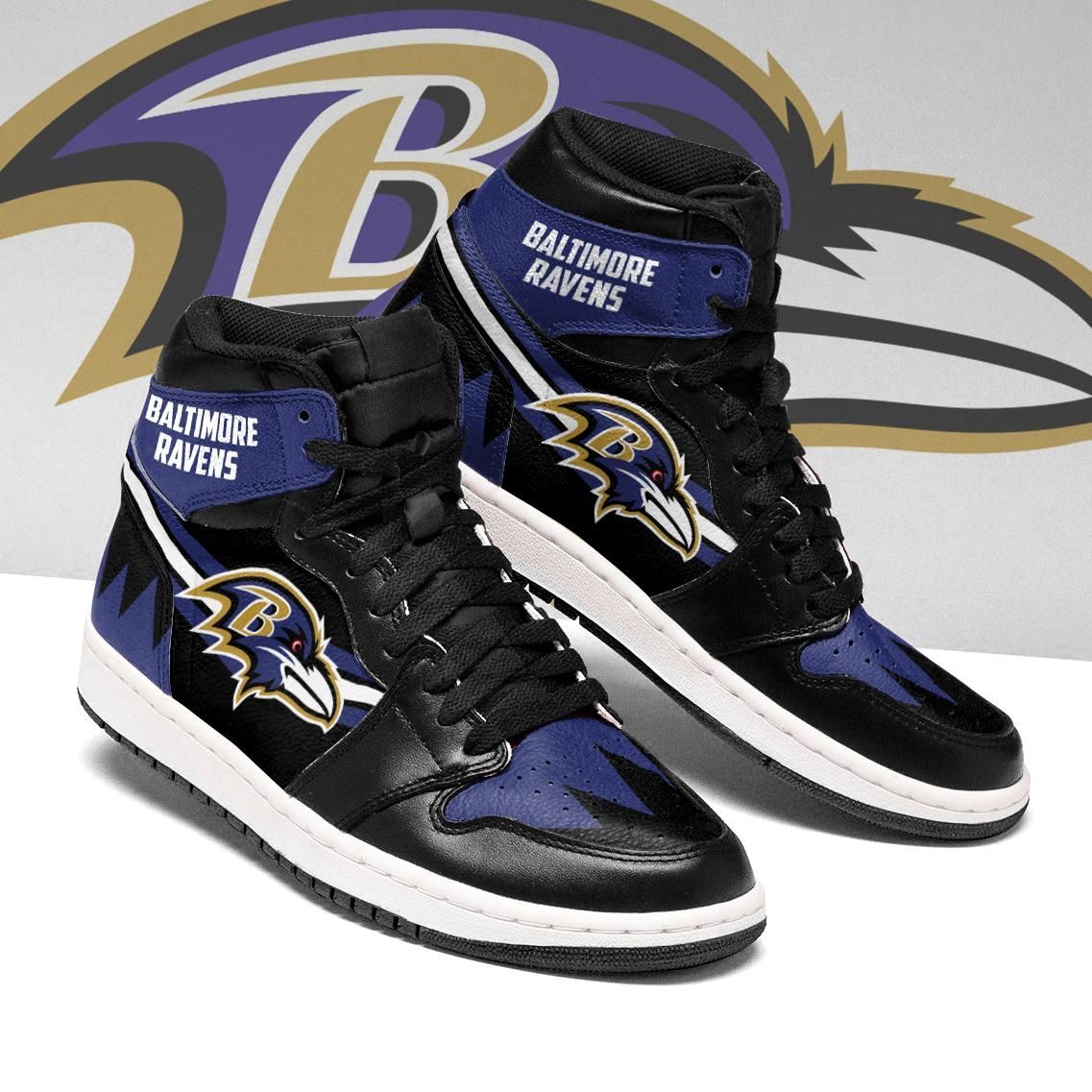 Baltimore Ravens Jordan Sneaker Shoes Football Teams Jordan Sneaker