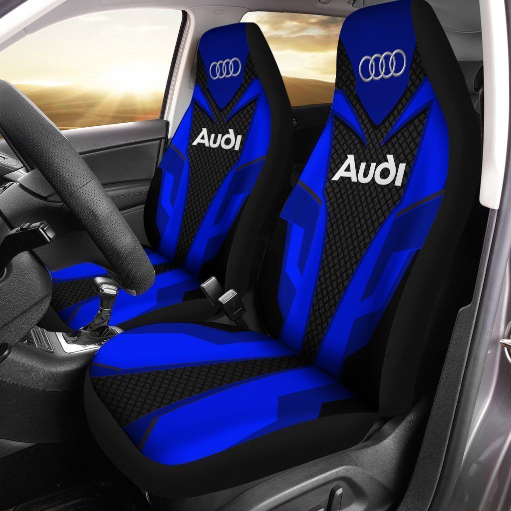 Audi PVT-HA Car Seat Cover (Set of 2) Ver 2 (Blue)