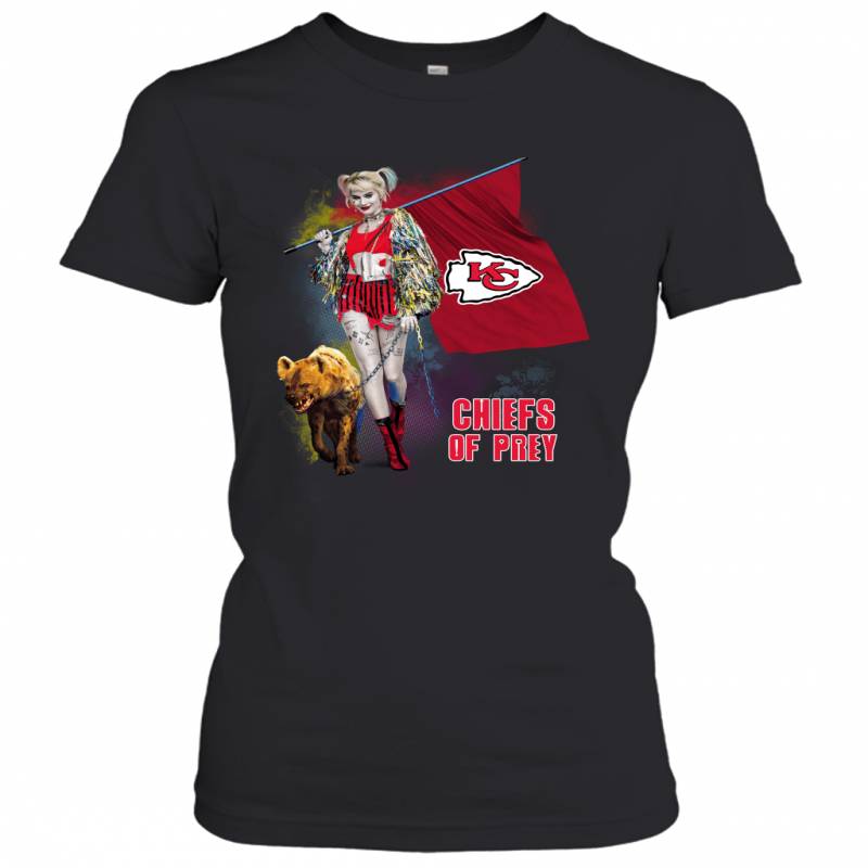 Harley Quinn flag Kansas City Chiefs Of Prey Women’s T-Shirt