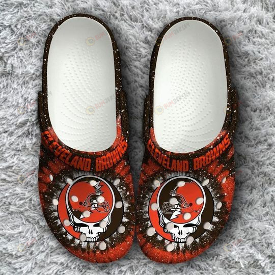 Cleveland Browns Grateful Dead Tie Dye Crocs Classic Clogs Shoes – Aop Clog