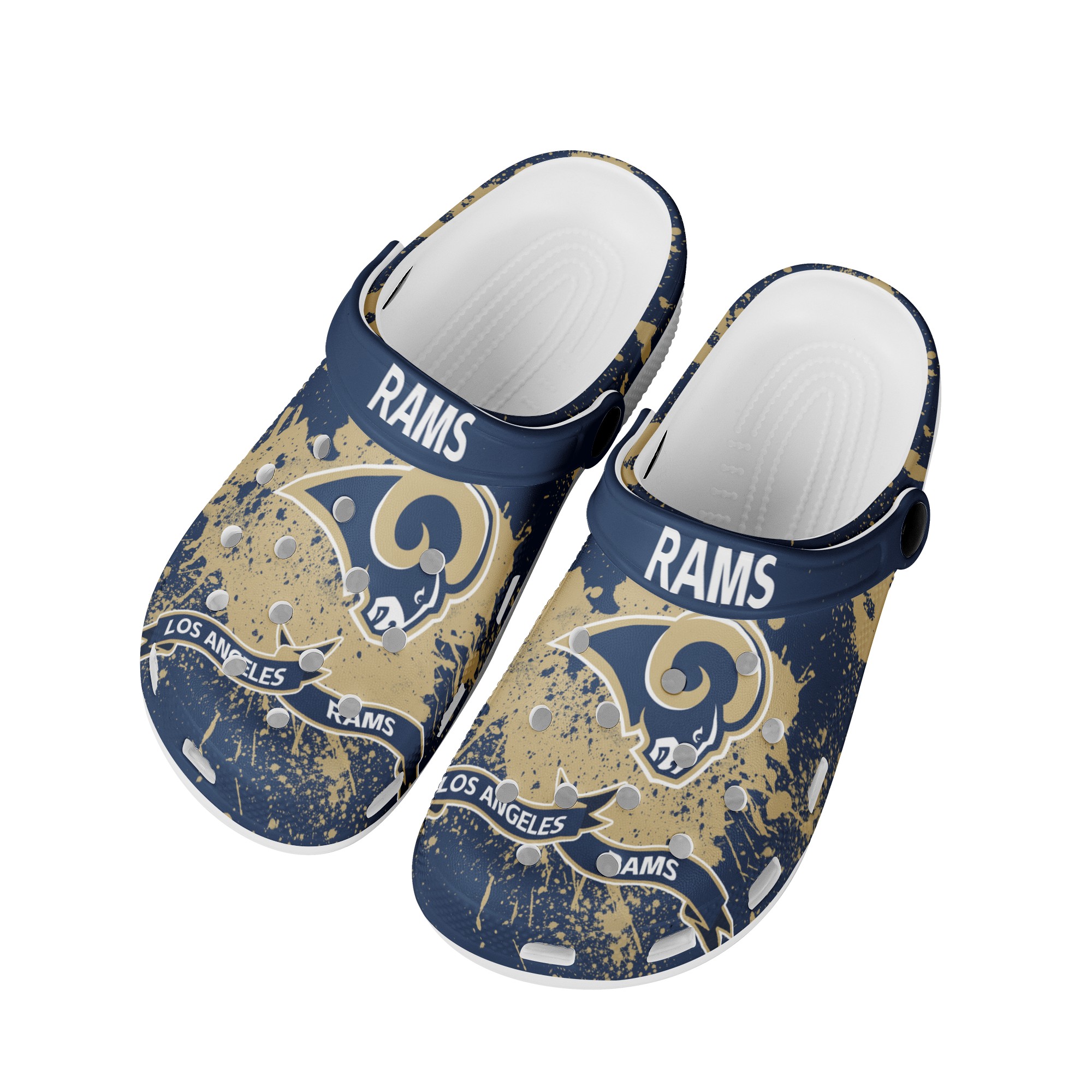 Los Angeles Rams Shoes Cute Style#2 Crocs Shoes For Fans