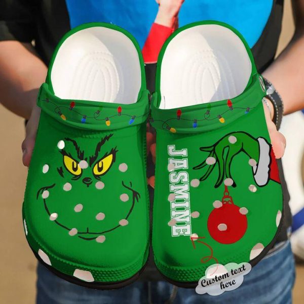 Grinch Christmas Cartoon Adults Crocs Crocband Clog Shoes For Men Women Ht