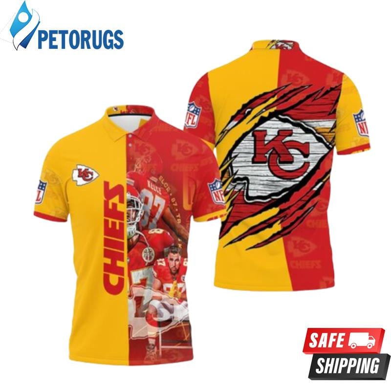 Kansas City Chiefs Logo Afc West Division Champions Super Bowl 2021 Printed Polo Shirt