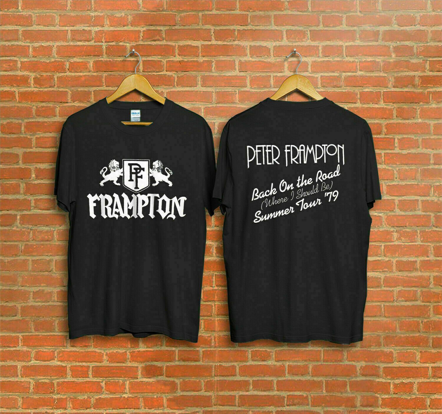 Vintage Peter Frampton 1979 Back On The Road Tour Concert T-Shirt Reprint Rare!