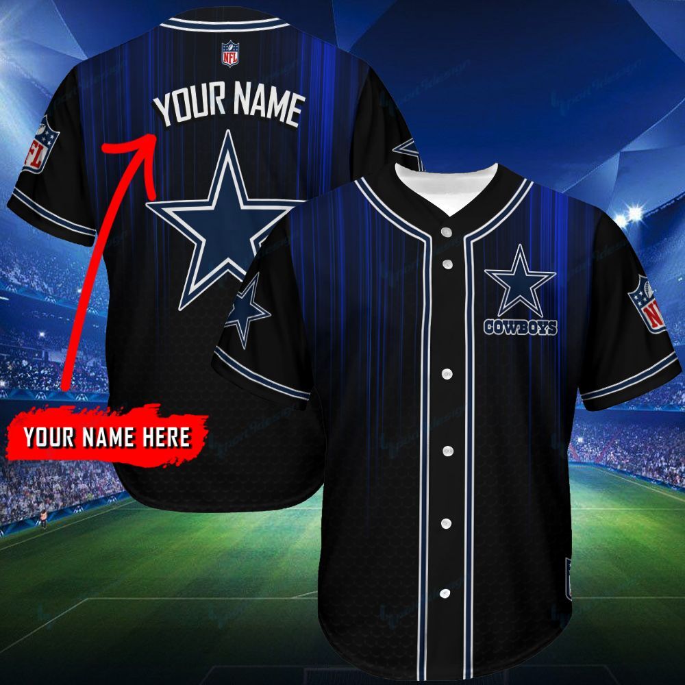 Dallas Cowboys Personalized Baseball Jersey Shirt 146