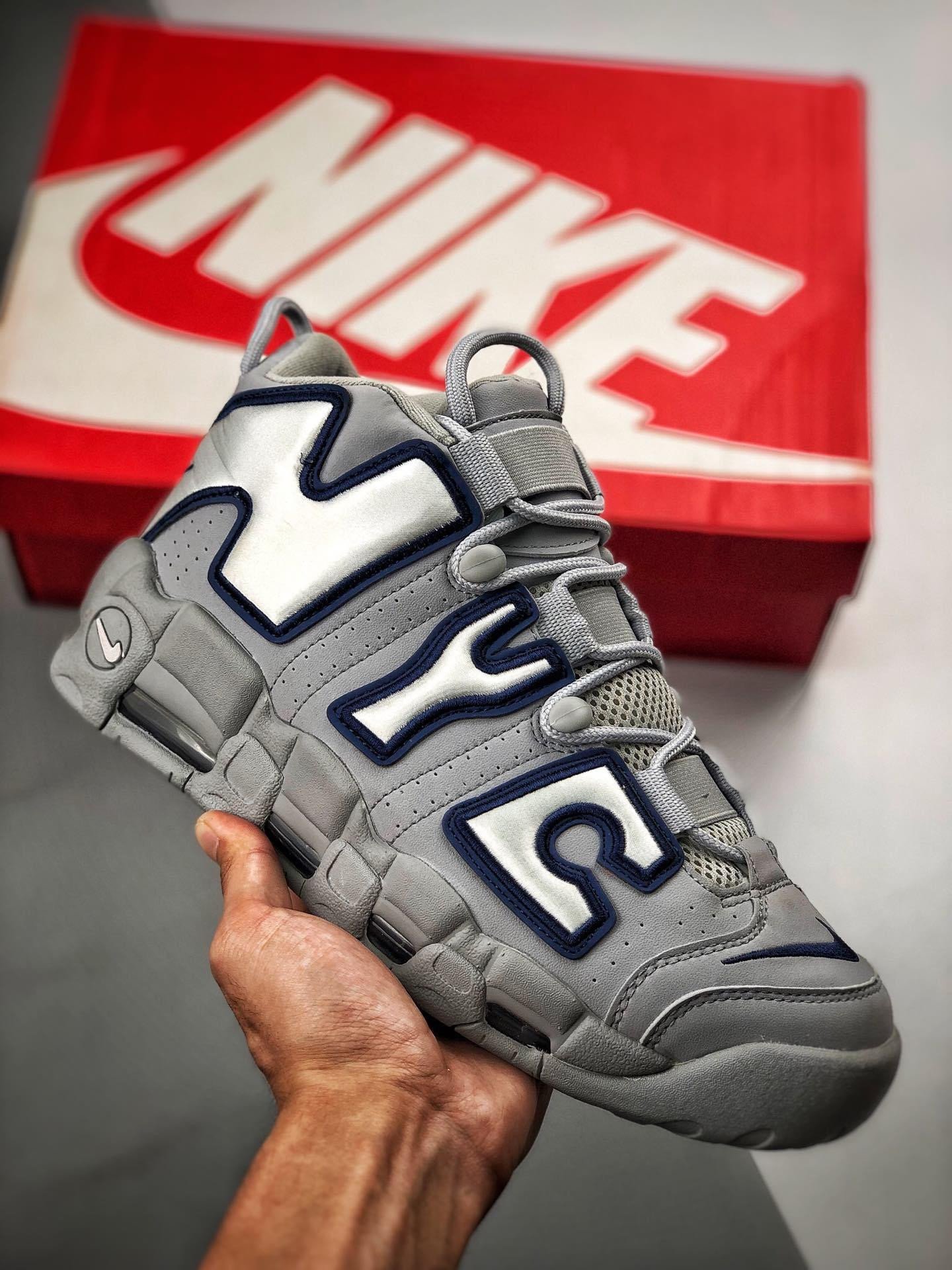 Nike Air More Uptempo QS NYC Wolf GreyWhite-Midnight Navy 5338729