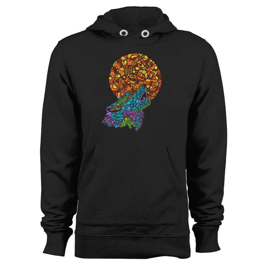 Wolf Moon Howl Dog Unisex Hoodie