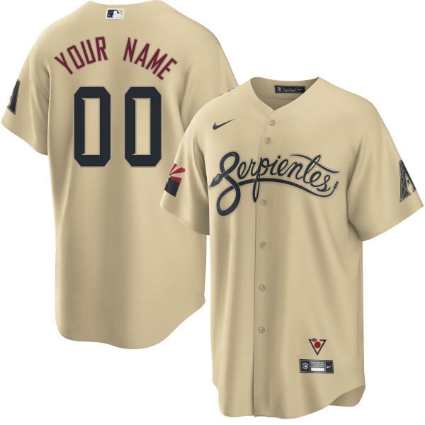 Arizona Diamondbacks City Connect Serpientes Custom Jersey – All Stitched