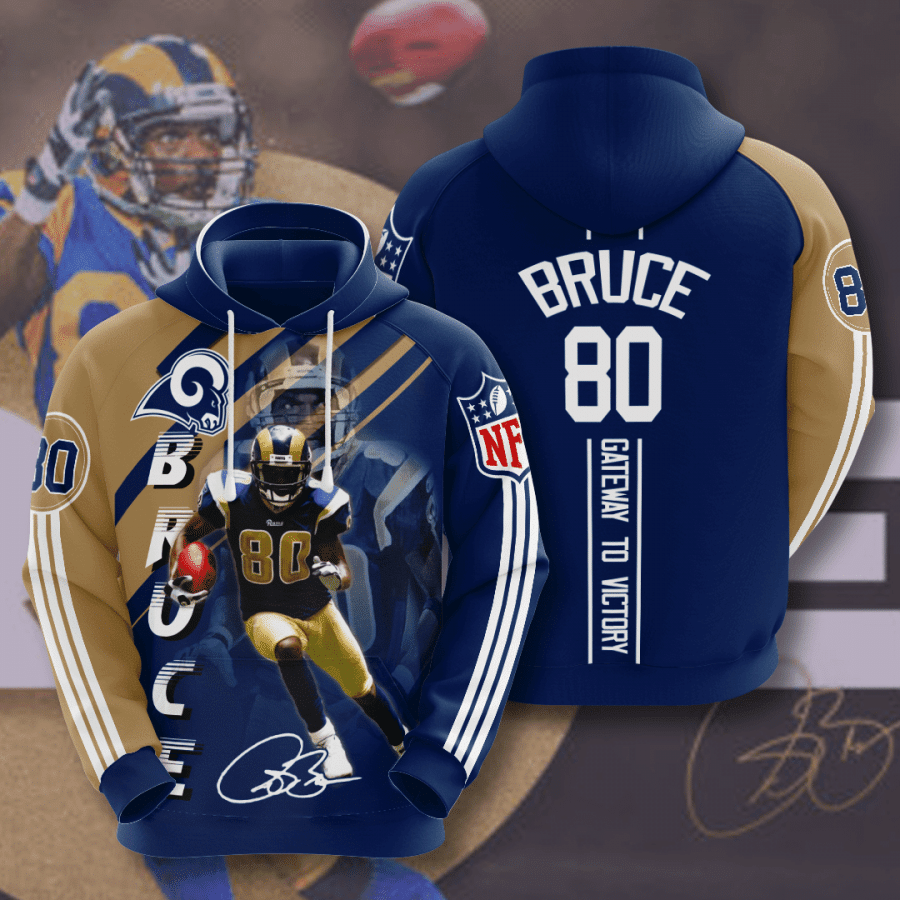 Los Angeles Rams Isaac Bruce 23 Unisex 3D Hoodie Gift For Fans