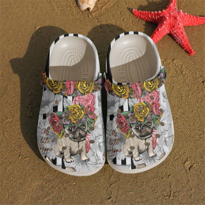 Pug Floral Sku 1924 Crocs Crocband C &hellip;