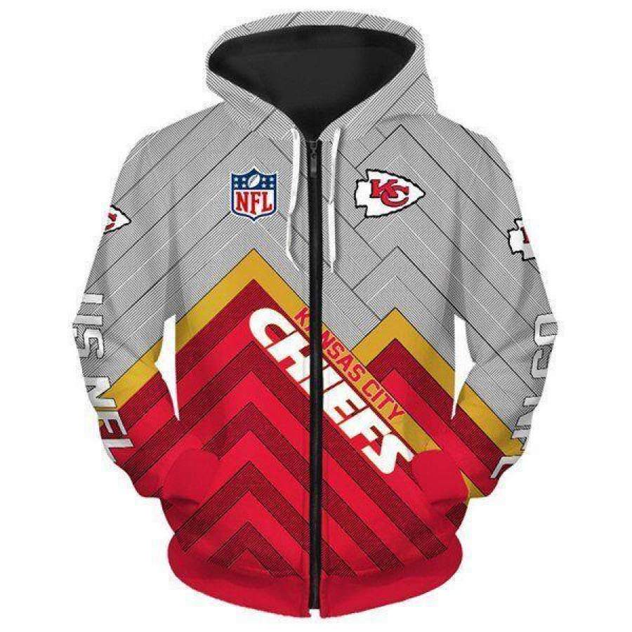 Kansas City Chiefs Hoodie 3D Style2055 All Over Printed