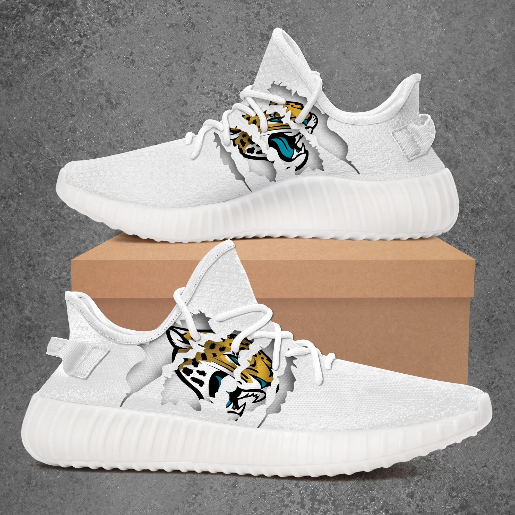 Jacksonville Jaguars Custom Yeezy Yeezy Boost 350 V2 Shoes Sport Teams Top Trending Custom Shoes Gift 9