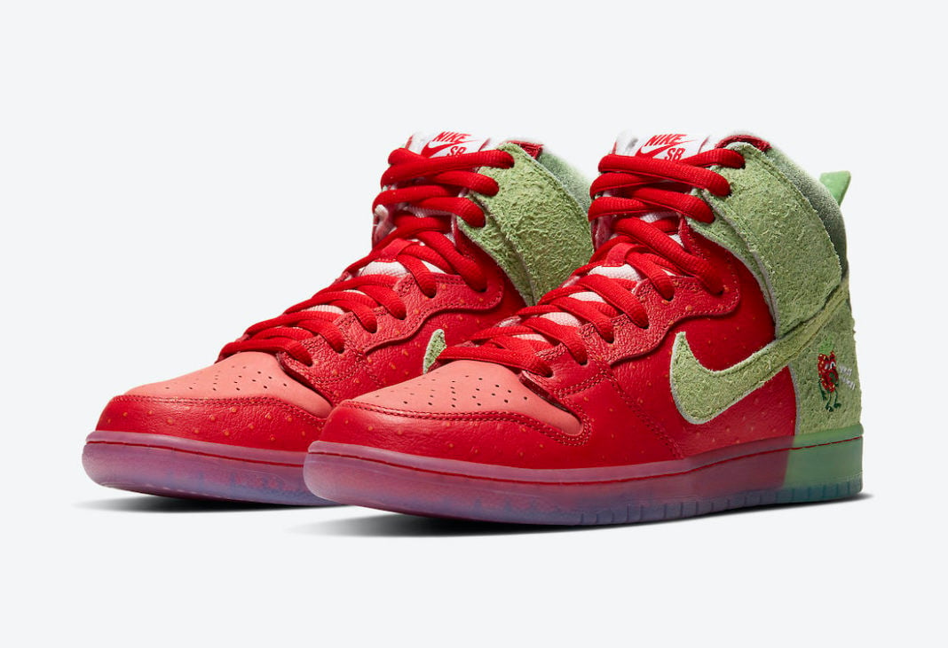 Nike Dunk High SB ‘Strawberry Cough’ Shoes Sneakers SNK395283324