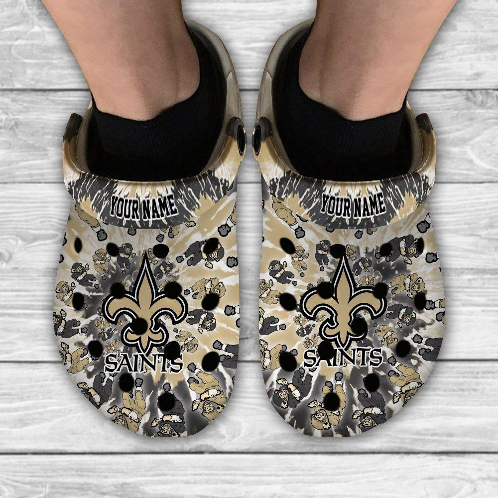 New Orleans Saints Grateful Dead Custom Personalized Crocs Classic Clogs Shoes