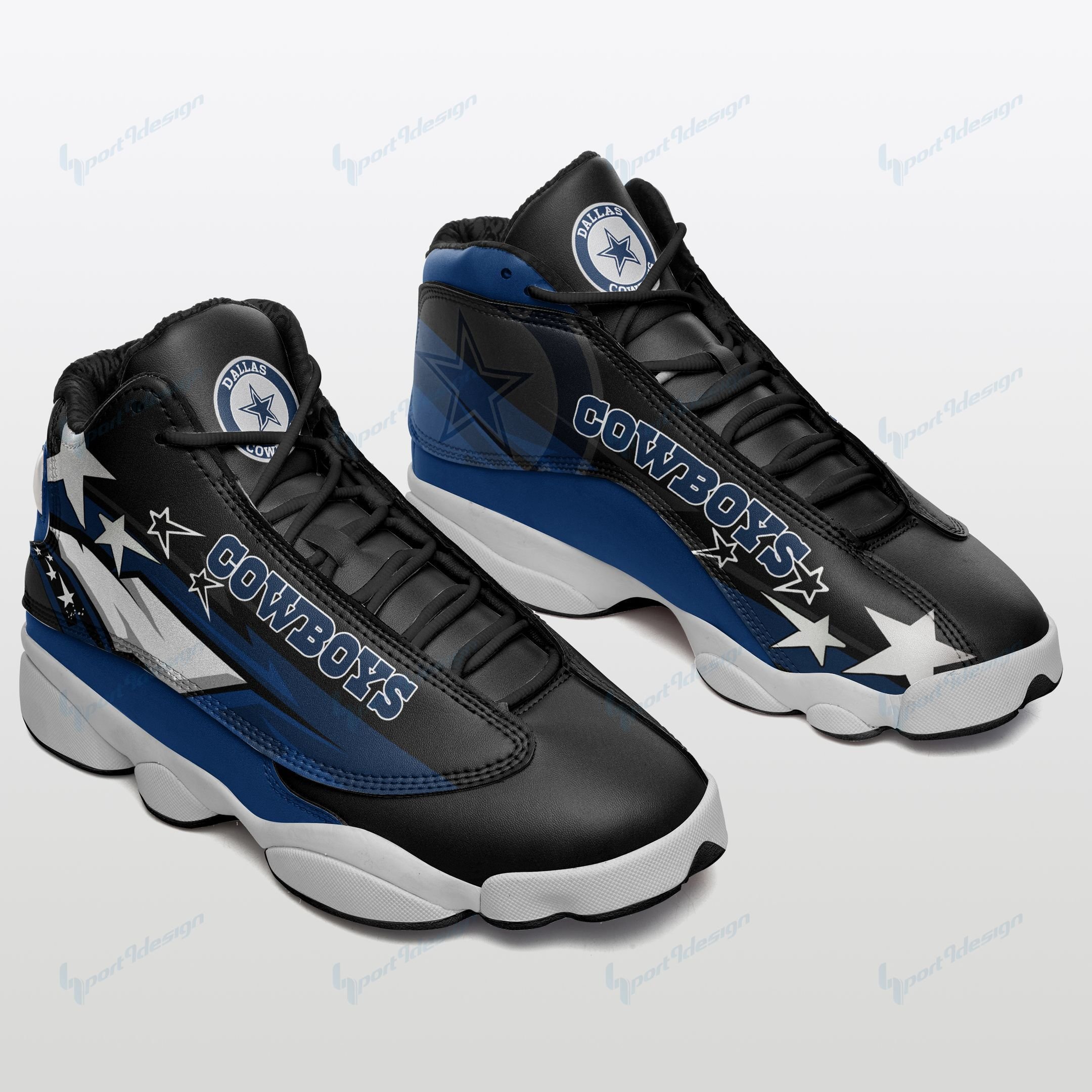 Dallas Cowboys Air JD13 Sneakers 698