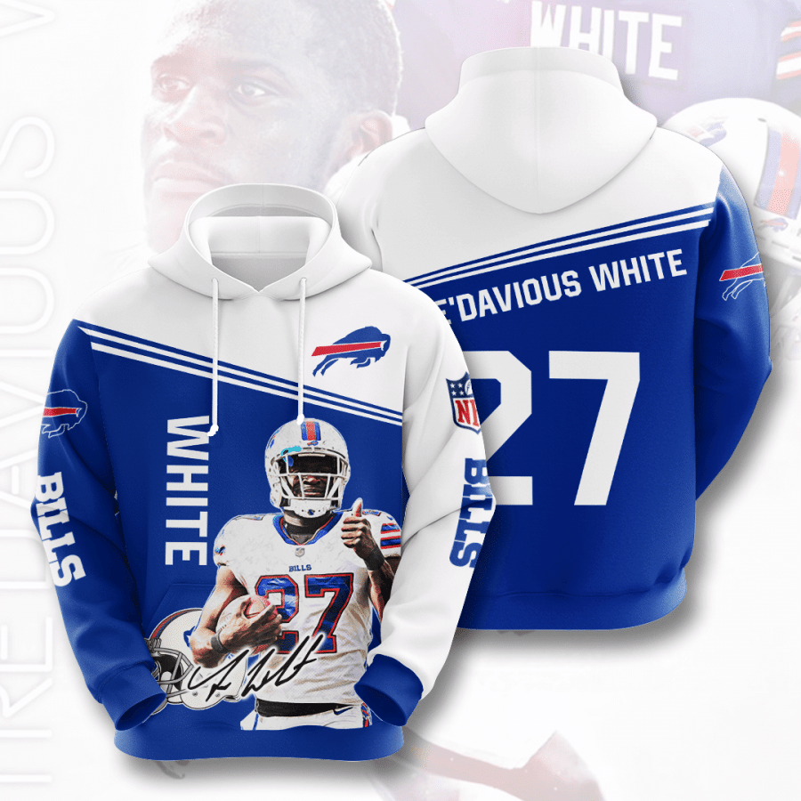 Tredavious White Buffalo Bills Buffalo Bills 21 Unisex 3D Hoodie Gift For Fans