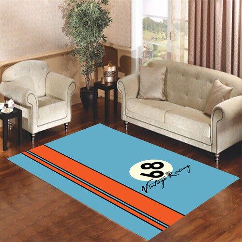 68 Vintage Racing Living Room Carpet Rugs