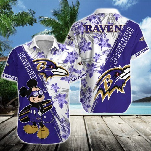 Baltimore Ravens Button Shirt Bg828