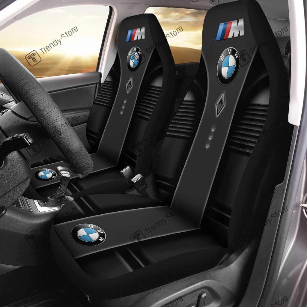 BMW CAR SEAT COVER (SET OF 2) VER 3 (BLACK)