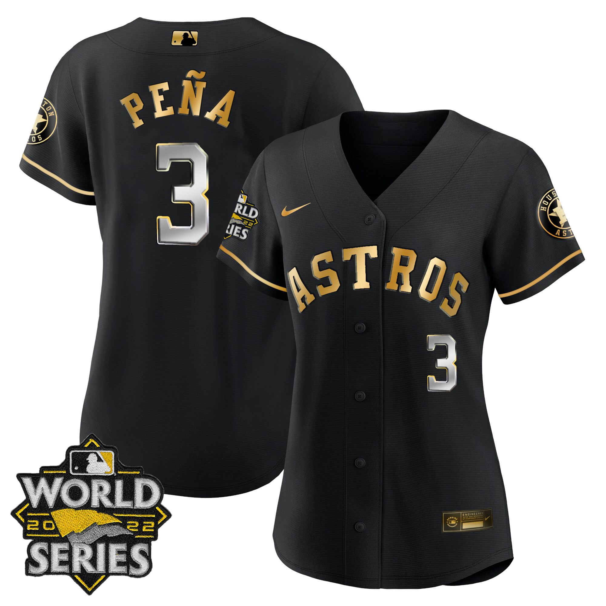 Women’S Houston Astros 2022 World Series Player Jersey – All Stitched