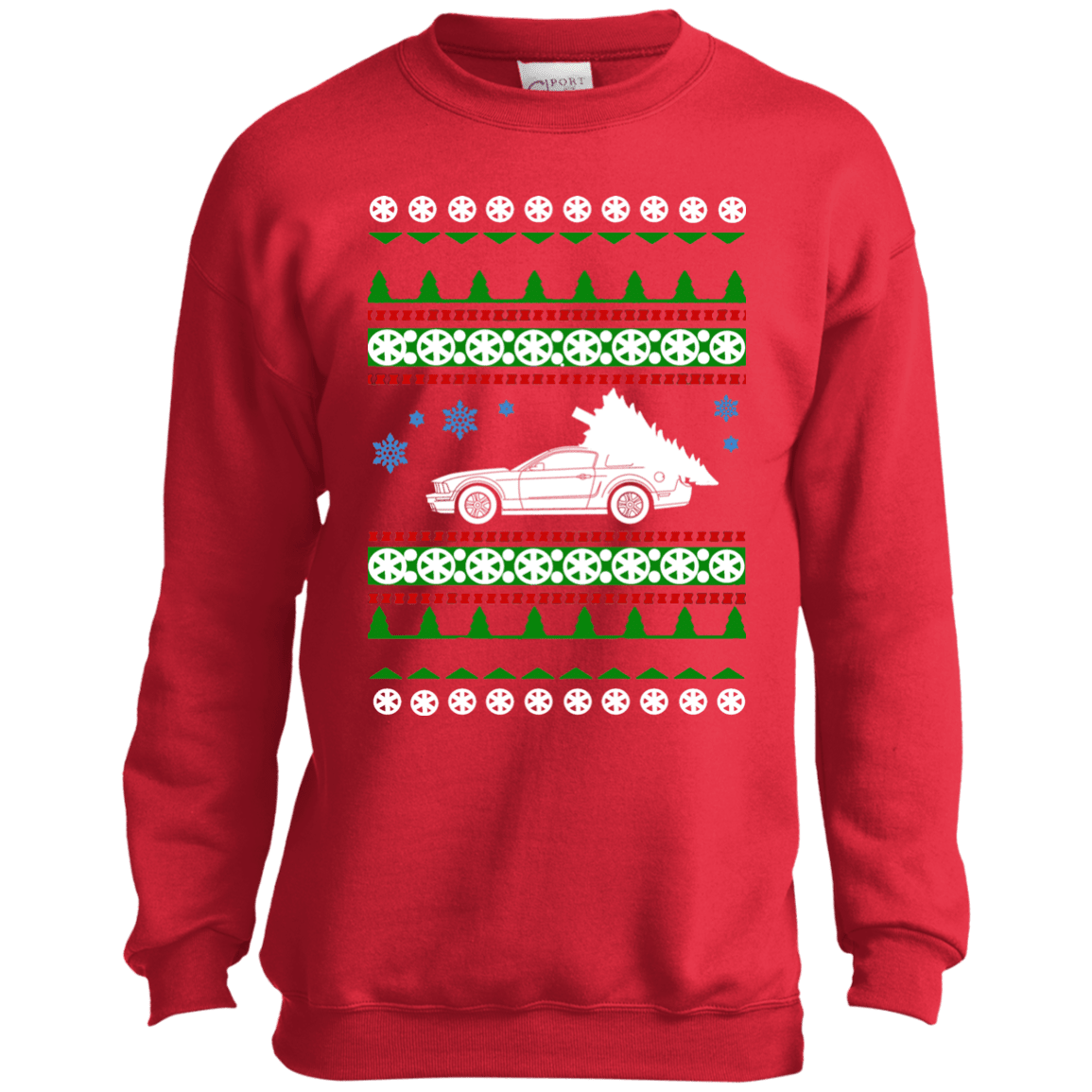 Ford Mustang Gt 5Th Gen Youth Ugly Christmas Sweater – Centdeux Dore