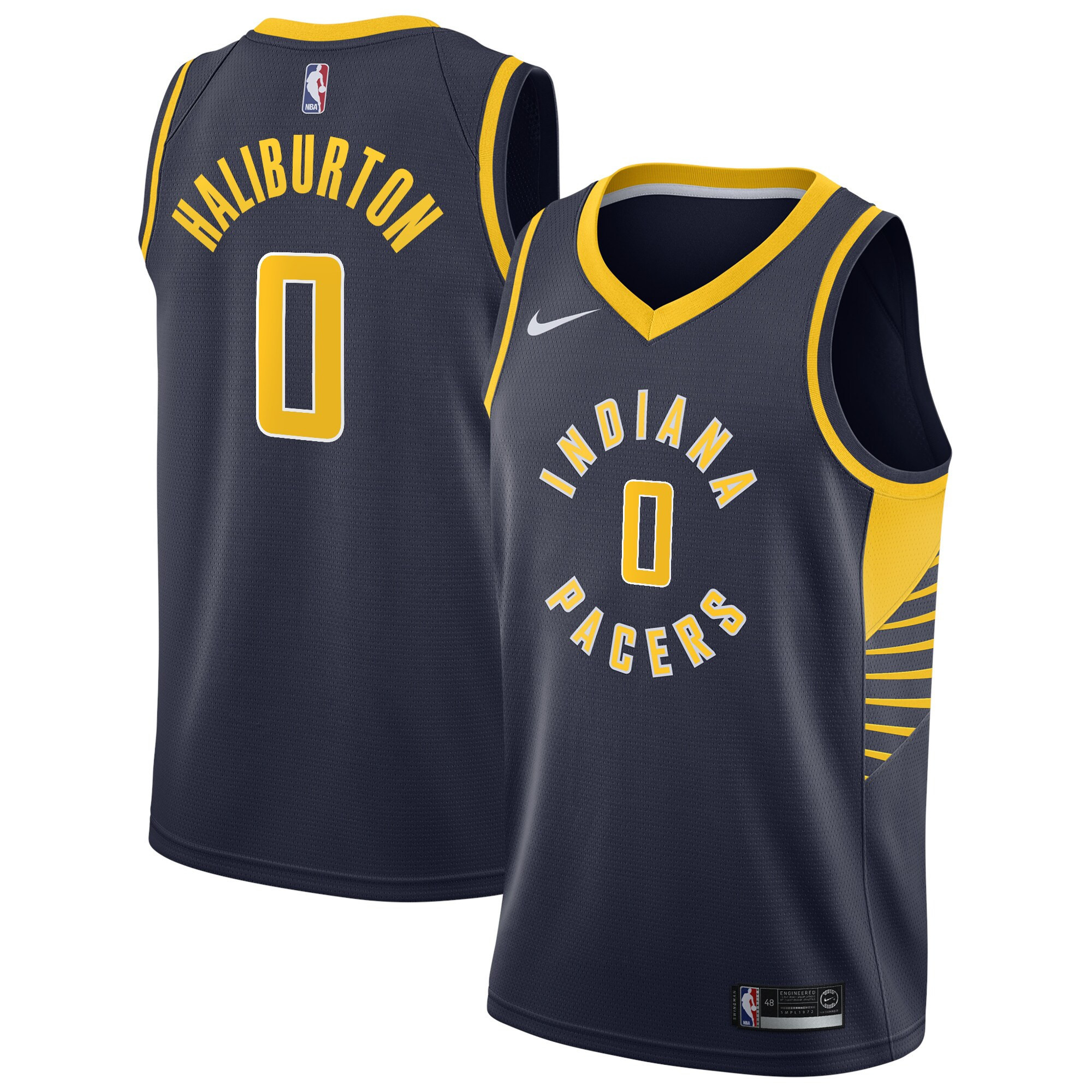 Tyrese Haliburton Indiana Pacers Navy Jersey – All Stitched