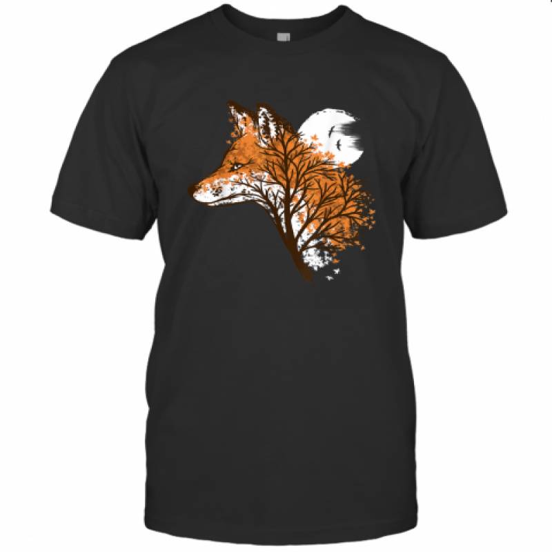 Tree Fox Beautiful Animal T Shirt Camping Shirt