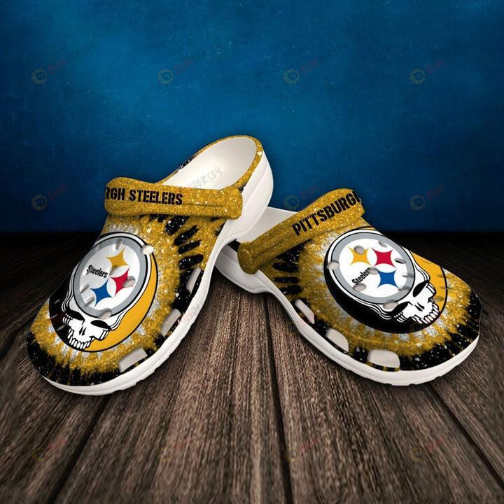 Pittsburgh Steelers Yellow Galaxycrocband Crocs Clogs – Aop Clog