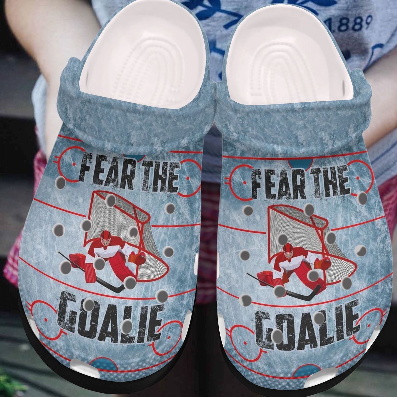 Hockey Personalized Clog Custom Croc …