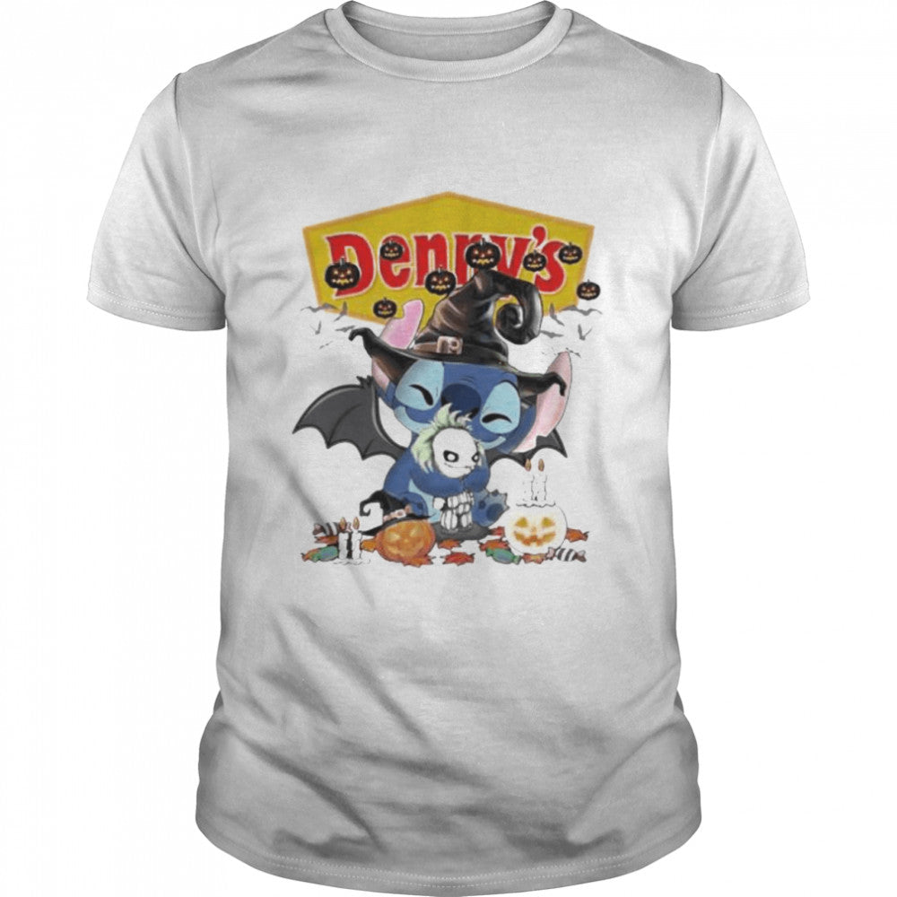 Denny’S Stitch Hug Joker Happy Halloween Shirt