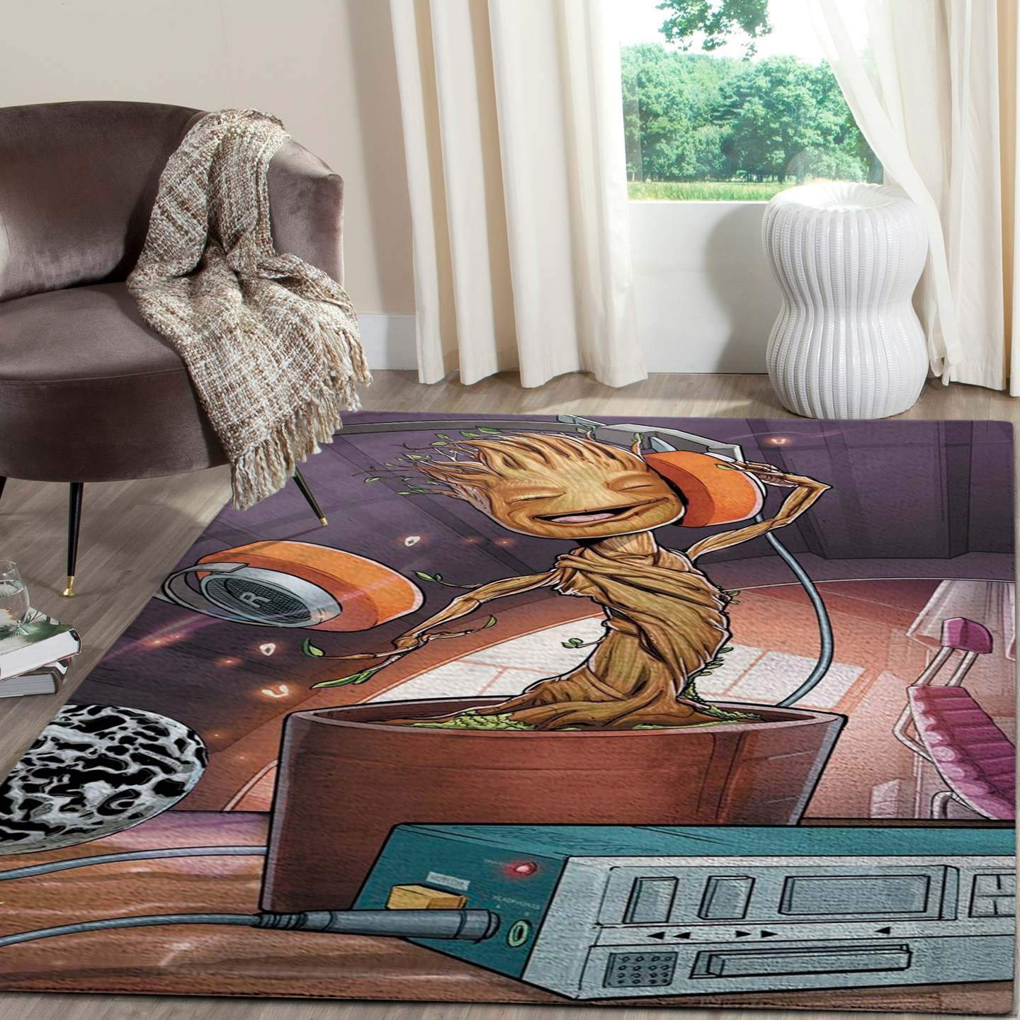 Baby Groot Area Rugs Living Room Car …