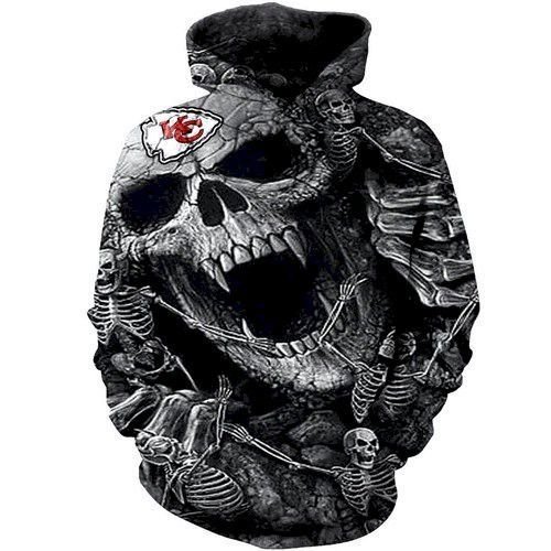 Kansas City Chiefs New Skull Full  S1570 Hoodie Personalized Trending Gift