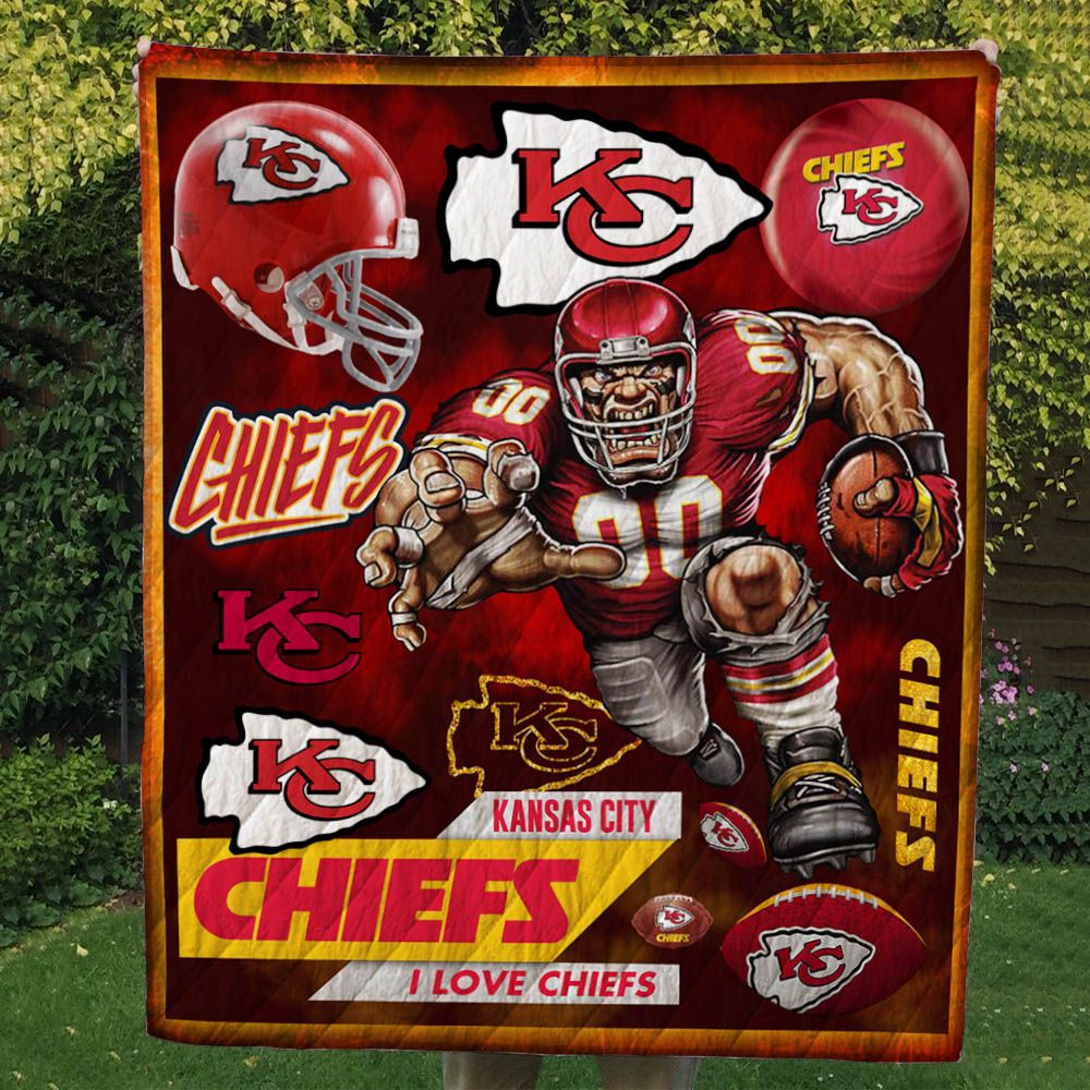 Kansas City Chiefs Quilt Blanket – Gift For Christmas #1