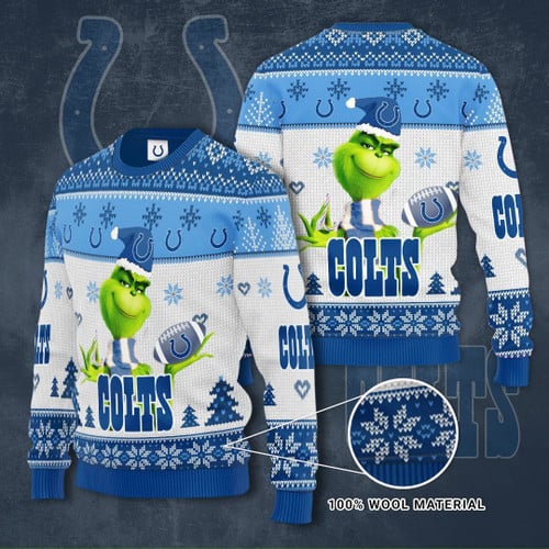 Indianapolis Colts Grinch Sweater