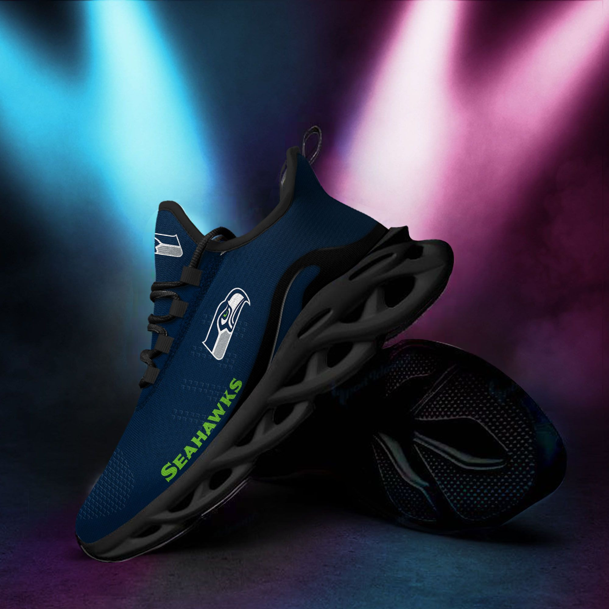 Seattle Seahawks New Trending  D Printed  Max Soul Clunky Sneaker Shoes