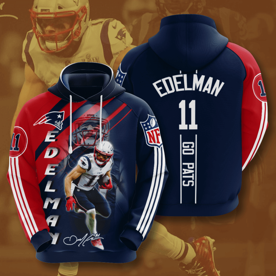 New England Patriots Julian Edelman 71 Unisex 3D Hoodie Gift For Fans