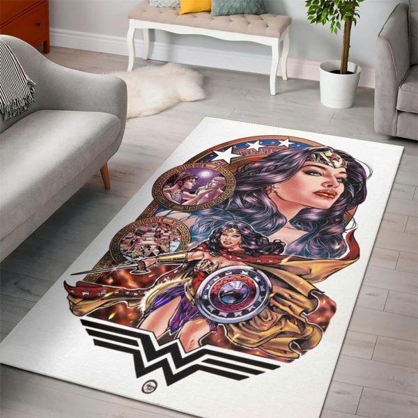 Wonder Woman Dc Comic Home Decor Rectangle Area Rug 4