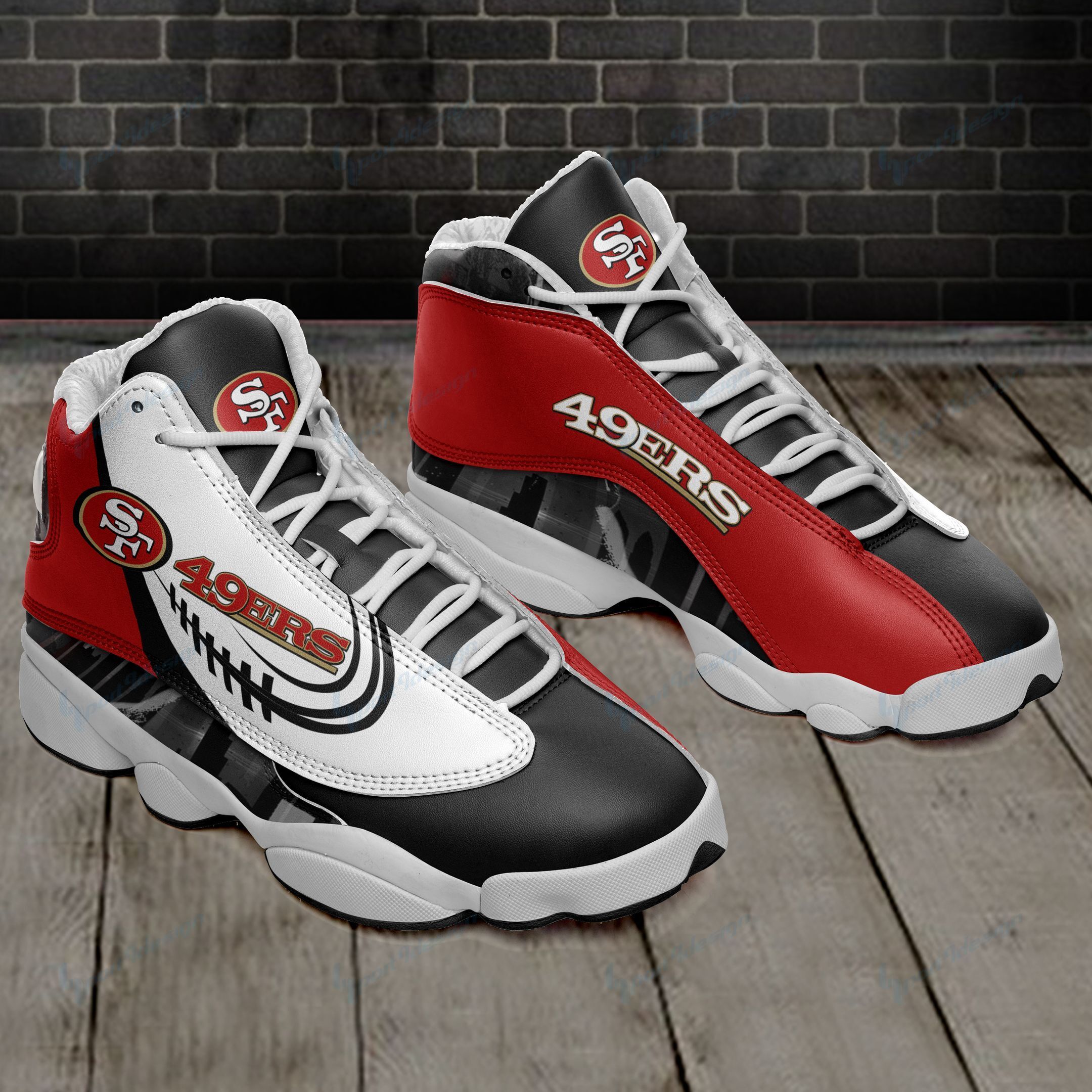 San Francisco 49ers Air JD13 Sneakers 458