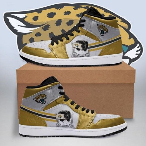 Jack Skellington Jacksonville Jaguars Jordan High Top Shoes Sport Sneakers