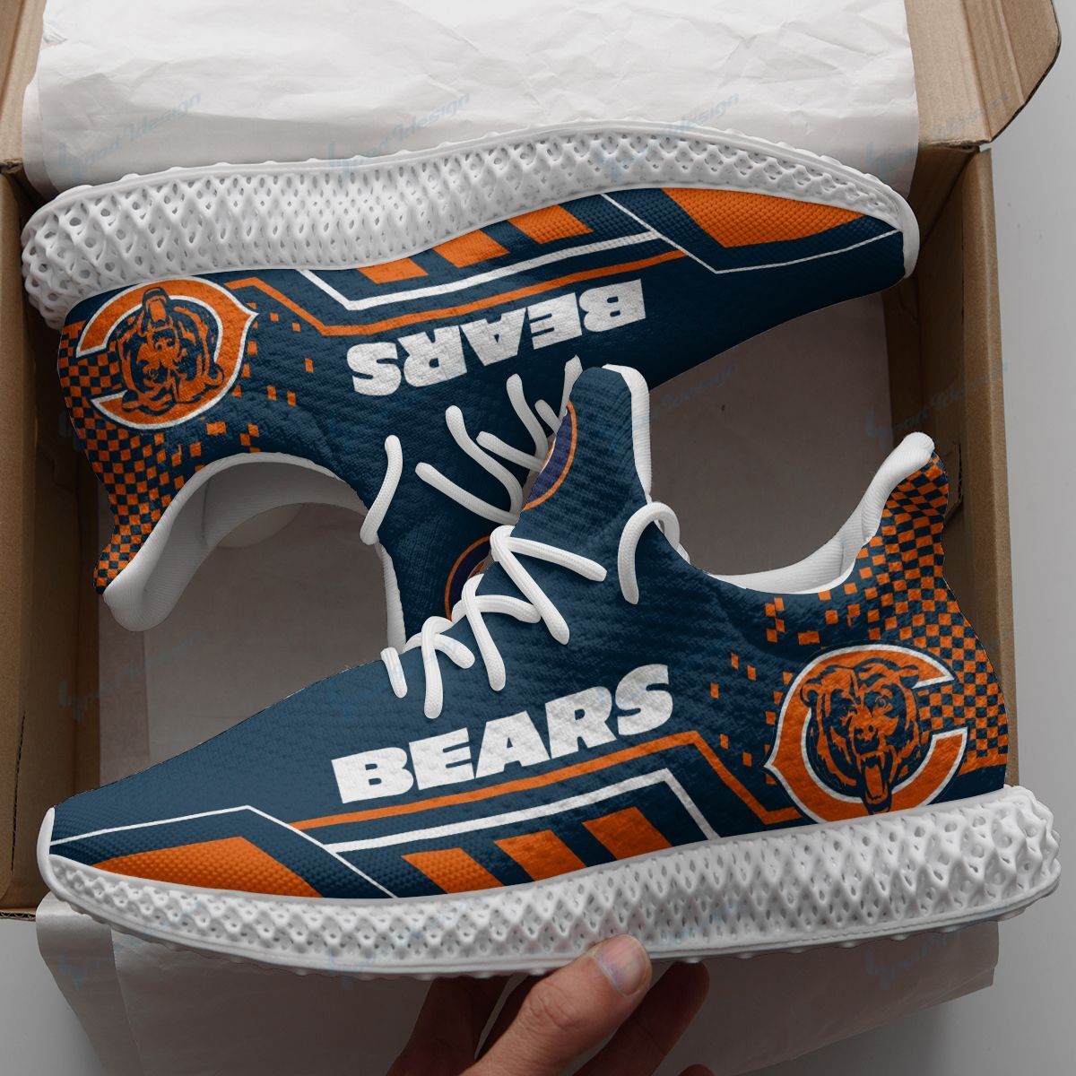 Chicago Bears 4D Future Sneakers 22