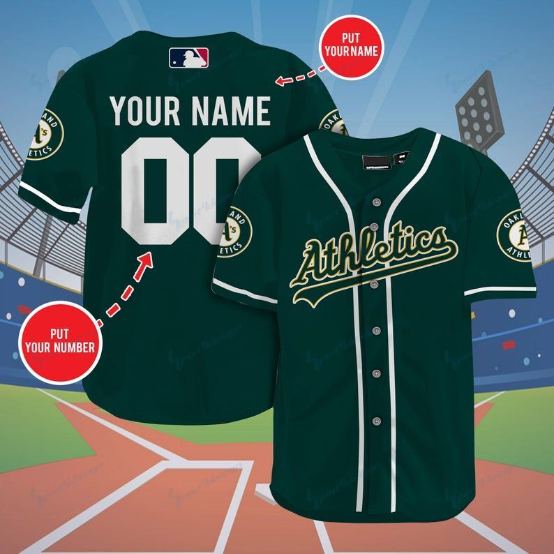 Oakland Athletics Personalized Baseball Jersey Shirt 45