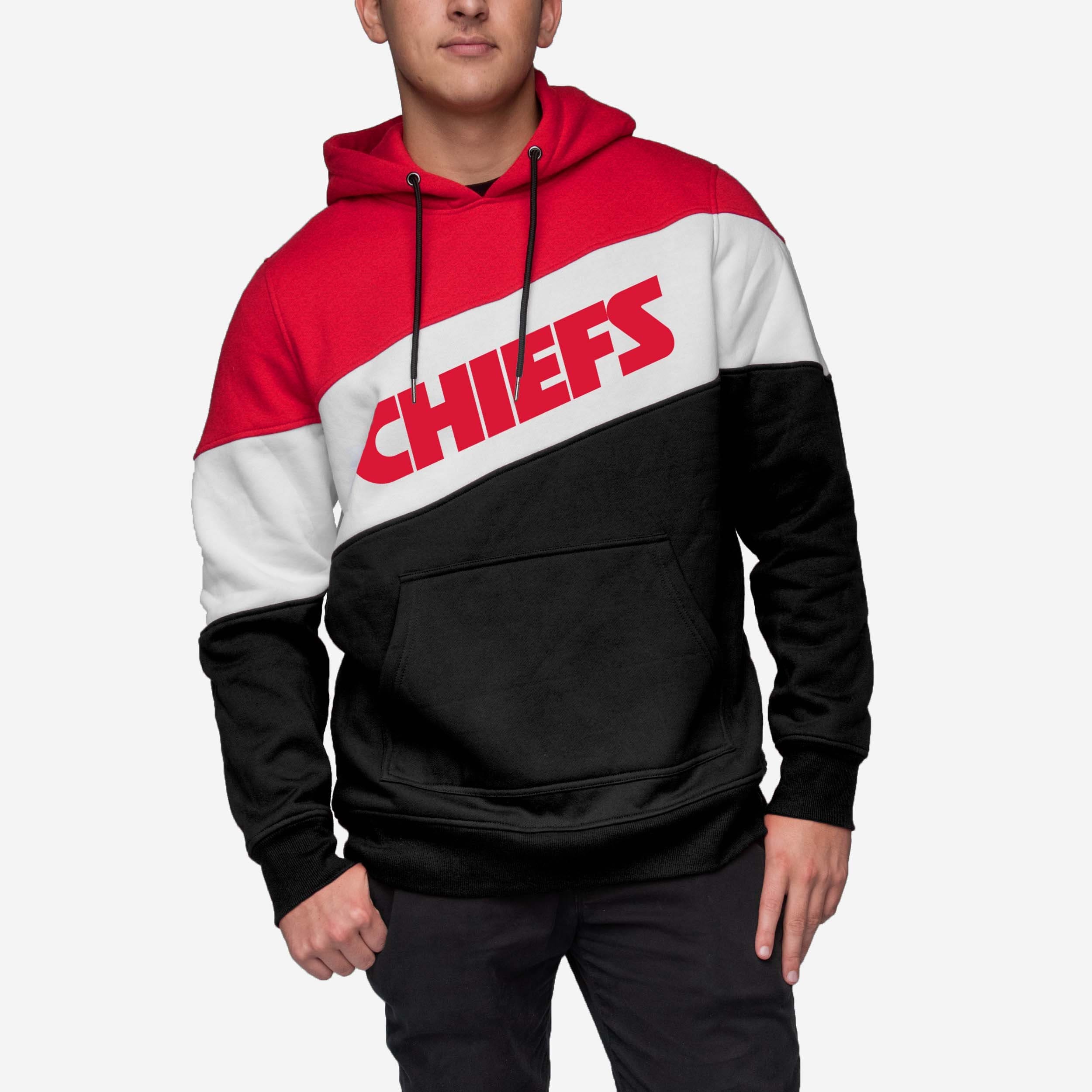 Kansas City Chiefs Wordmark Colorblock Hoodie