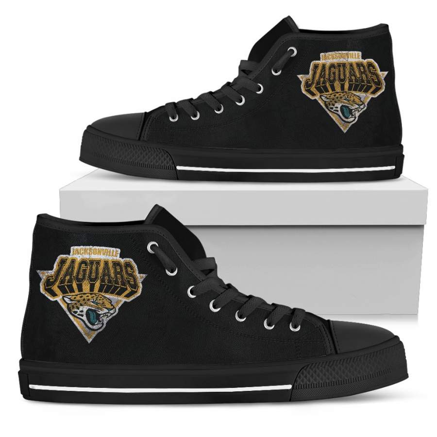 3D Simple Logo Jacksonville Jaguars High Top Shoes