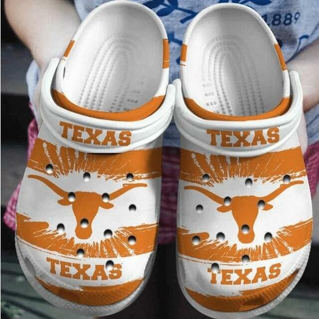 Texas Longhorns Crocss Crocband Clog Comfortable Water Shoes